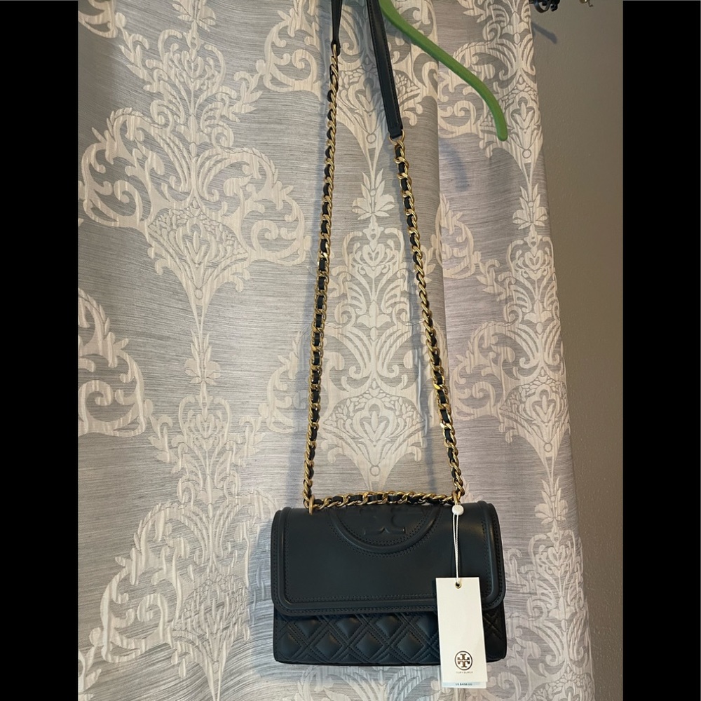 New Tory Burch authentic grey crossbody